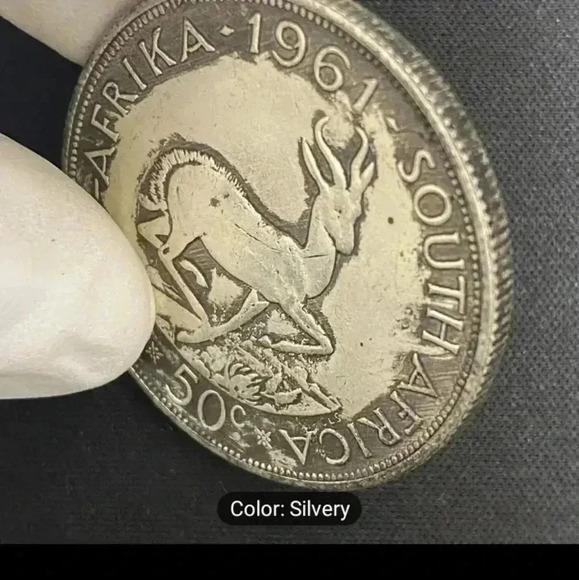 1961 South Africa 50 cent Hobo coin. Rare coin. NWT - Picture 6 of 8